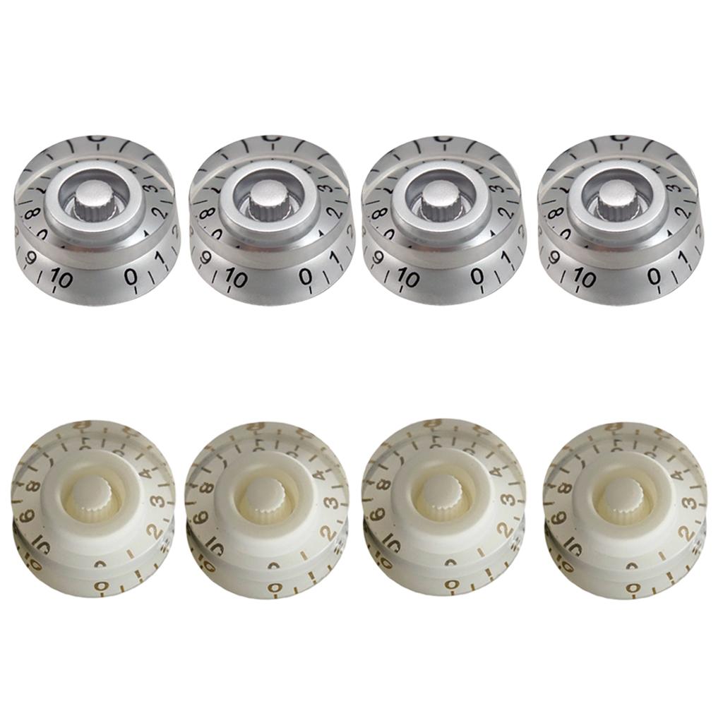 Speed Knobs Control for LP SG Electric Guitar Instrument Replacement Silver