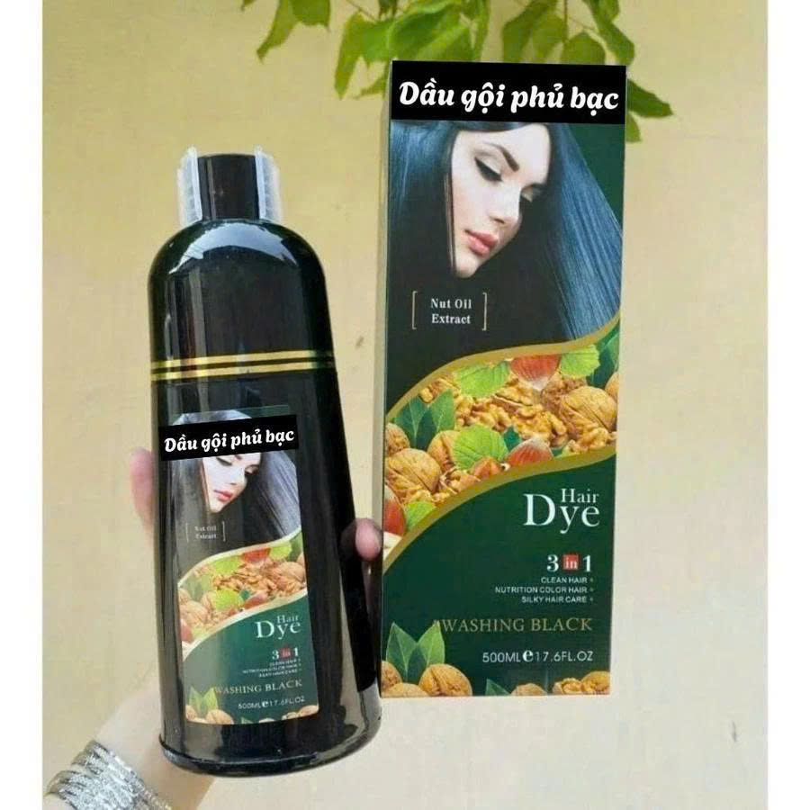 Phủ Đen Tóc 500ML – Giúp Tóc Trông Đều Màu, Bóng Mượt & Dễ Chăm Sóc Ngay Tại Nhà