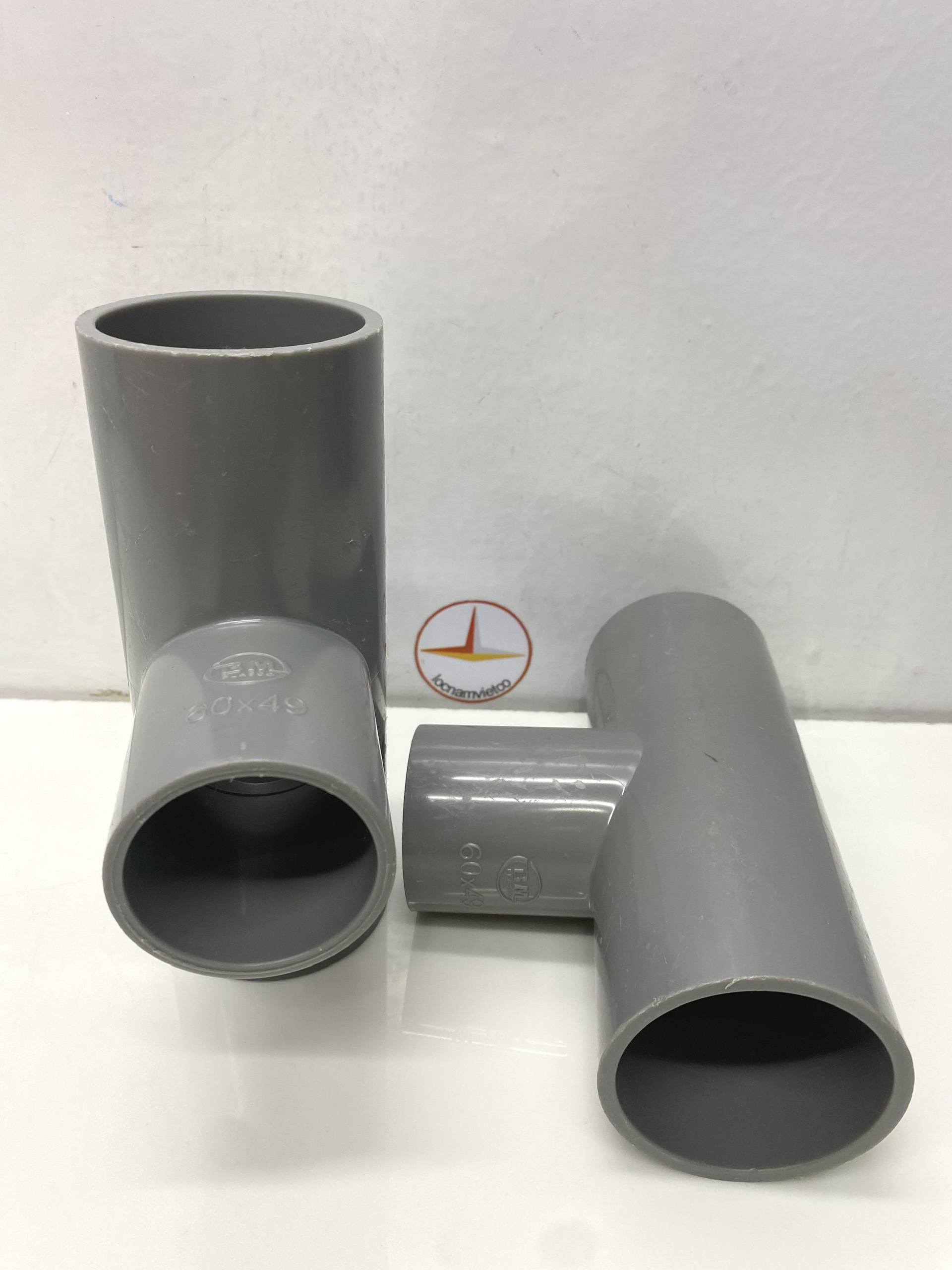 Tê giảm 60 x 49 nhựa PVC Bình Minh _ T60x49