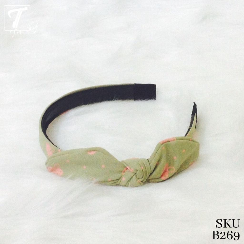 Băng đô cài tóc gọng nhỏ có nơ thương hiệu Tone Shop - Bờm tóc xược tóc