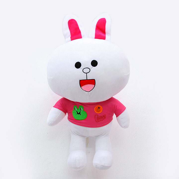 Gấu bông Thỏ cony áo hồng cao cấp 70cm