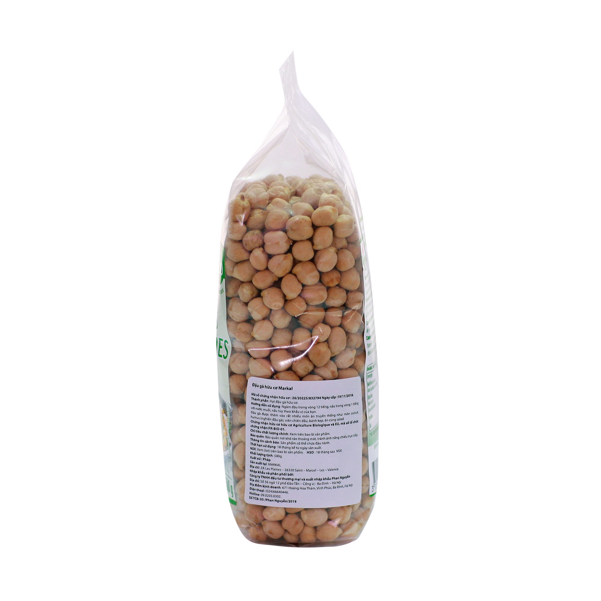 Đậu gà hữu cơ Markal Organic Chick Peas 500g