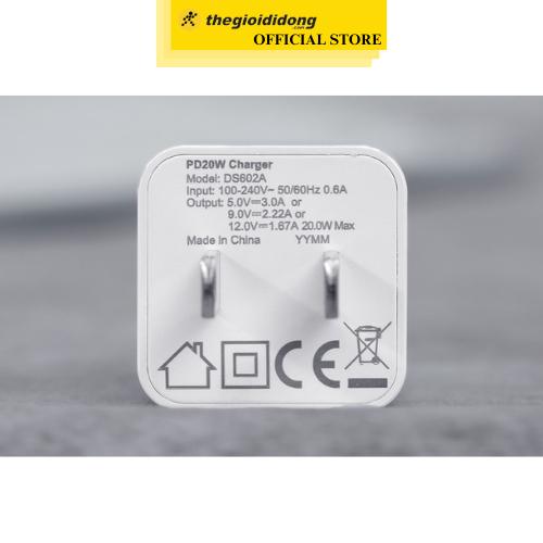 Adapter Sạc Type C PD 20W Xmobile DS602A - Hàng Chính Hãng