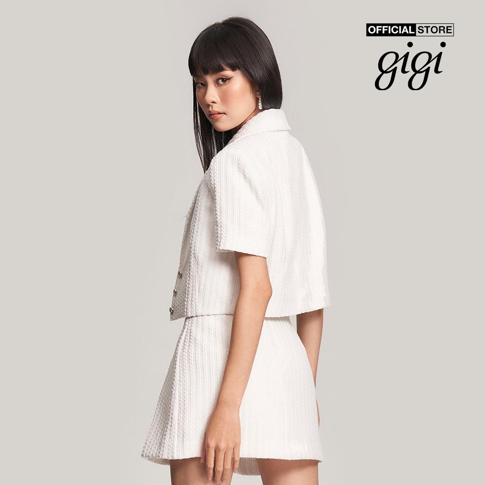 GIGI - Áo blazer nữ tay ngắn phom croptop thời trang G1403O222621-00