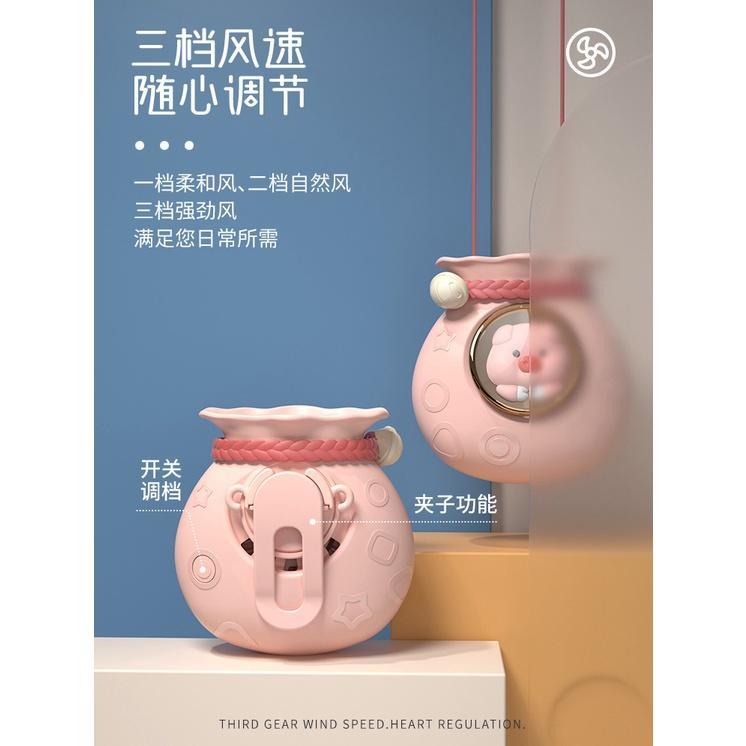 Quạt Đeo Cổ Mini Di Động Không Cánh Sạc USB Cho Trẻ Em