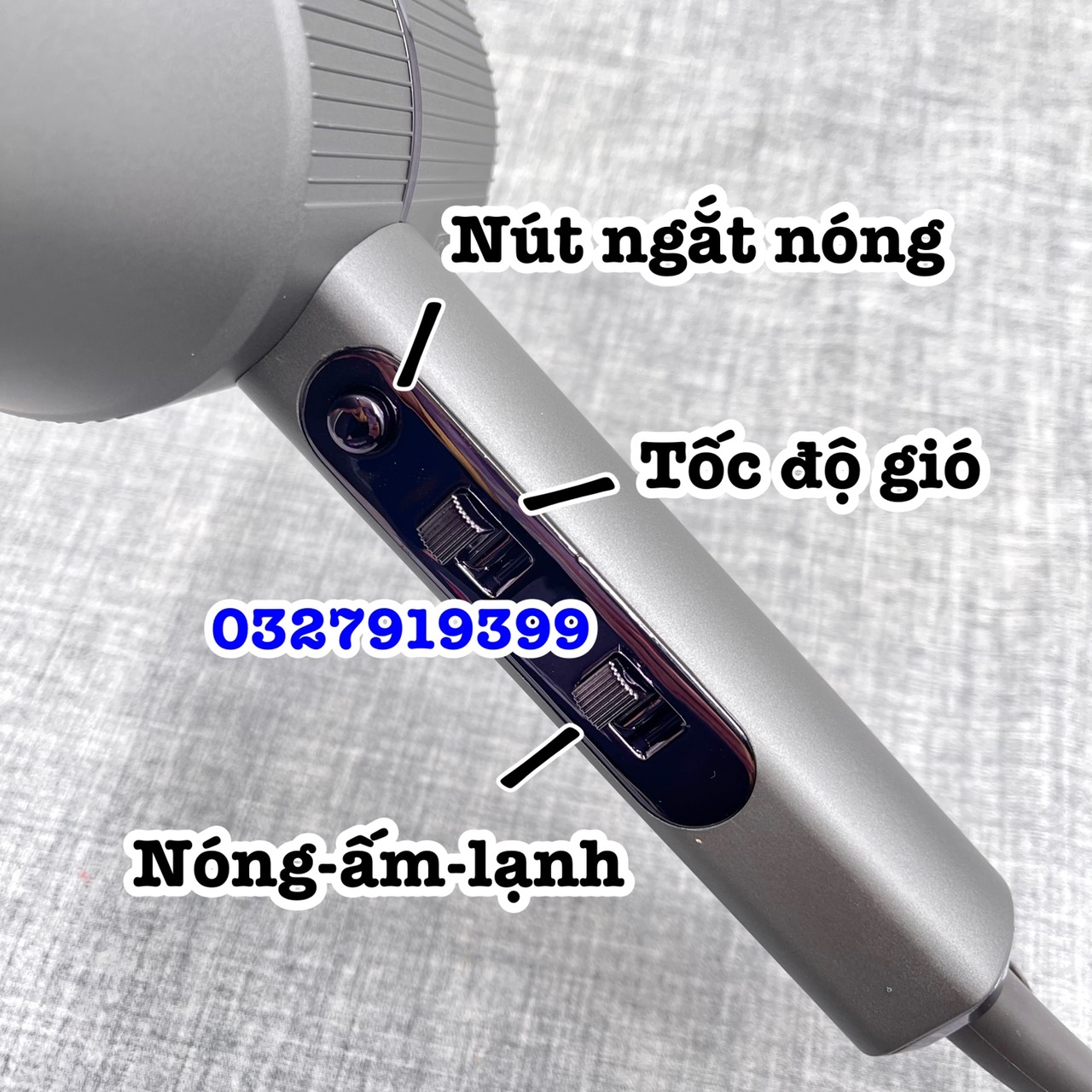 Máy sấy tóc cao cấp PRO Barber 607 - 2 chiều nóng lạnh