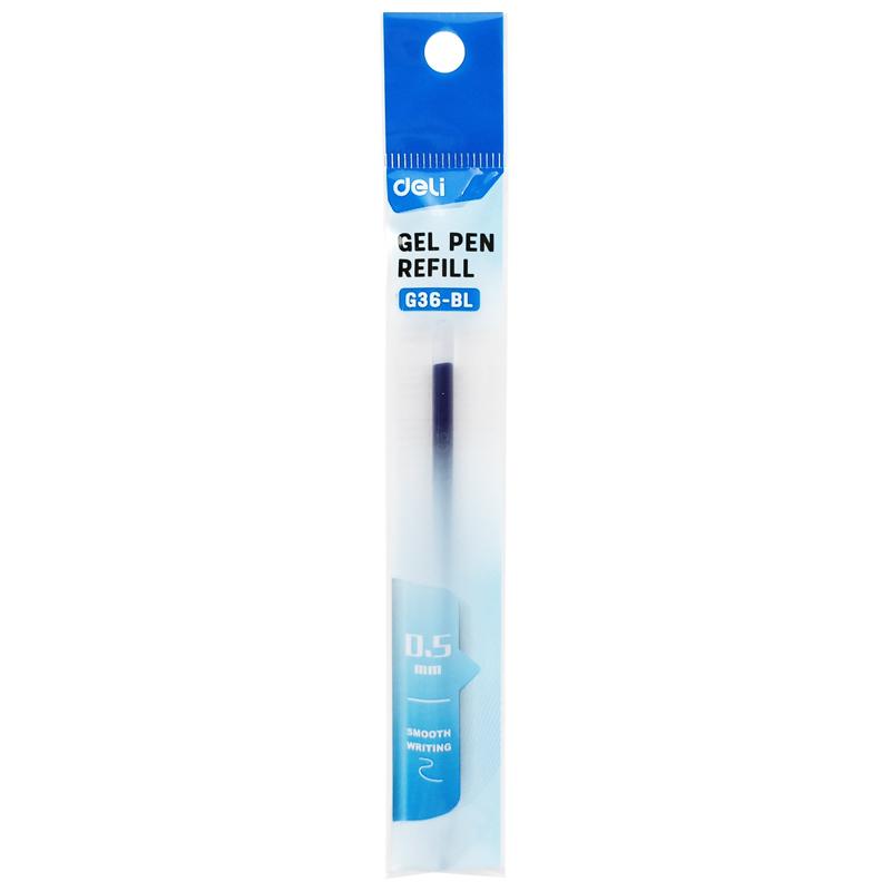 Ruột Bút Gel 0.5 mm - Deli CG36-BL - Mực Xanh