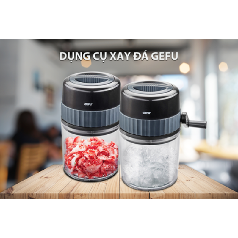 Máy Nghiền Đá GEFU, Máy Cắt Đá Viên Để Làm Sinh Tố, Coctailk, Công Suất Lớn, Nhập Đức, Bảo Hành 12 Tháng