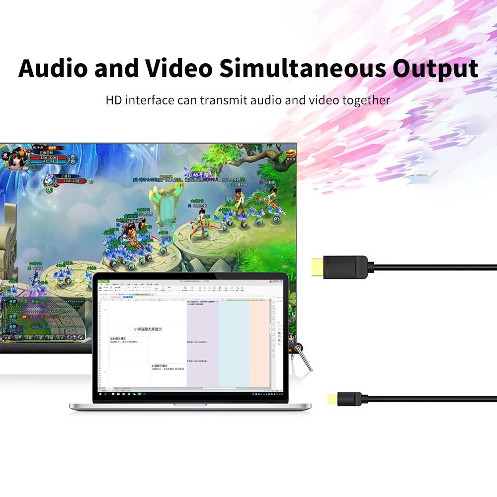 Cáp chuyển đổi Mini DP sang HD Cáp Mini Displayport HD 1080P cho giao diện Thunderbolt Cáp 1,5m / 4,92ft