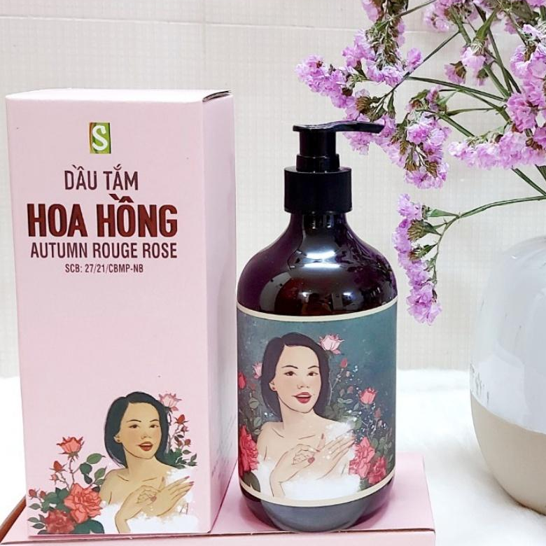 Sữa Tắm Hoa Hồng Sinh Dược Thiên Nhiên Chăm Sóc Dưỡng Da Mịn Màng Trắng Sáng Dung Tích 500ml