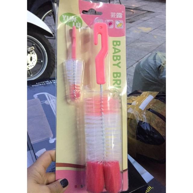 Set cọ bình sữa, rửa cốc, vòi ấm