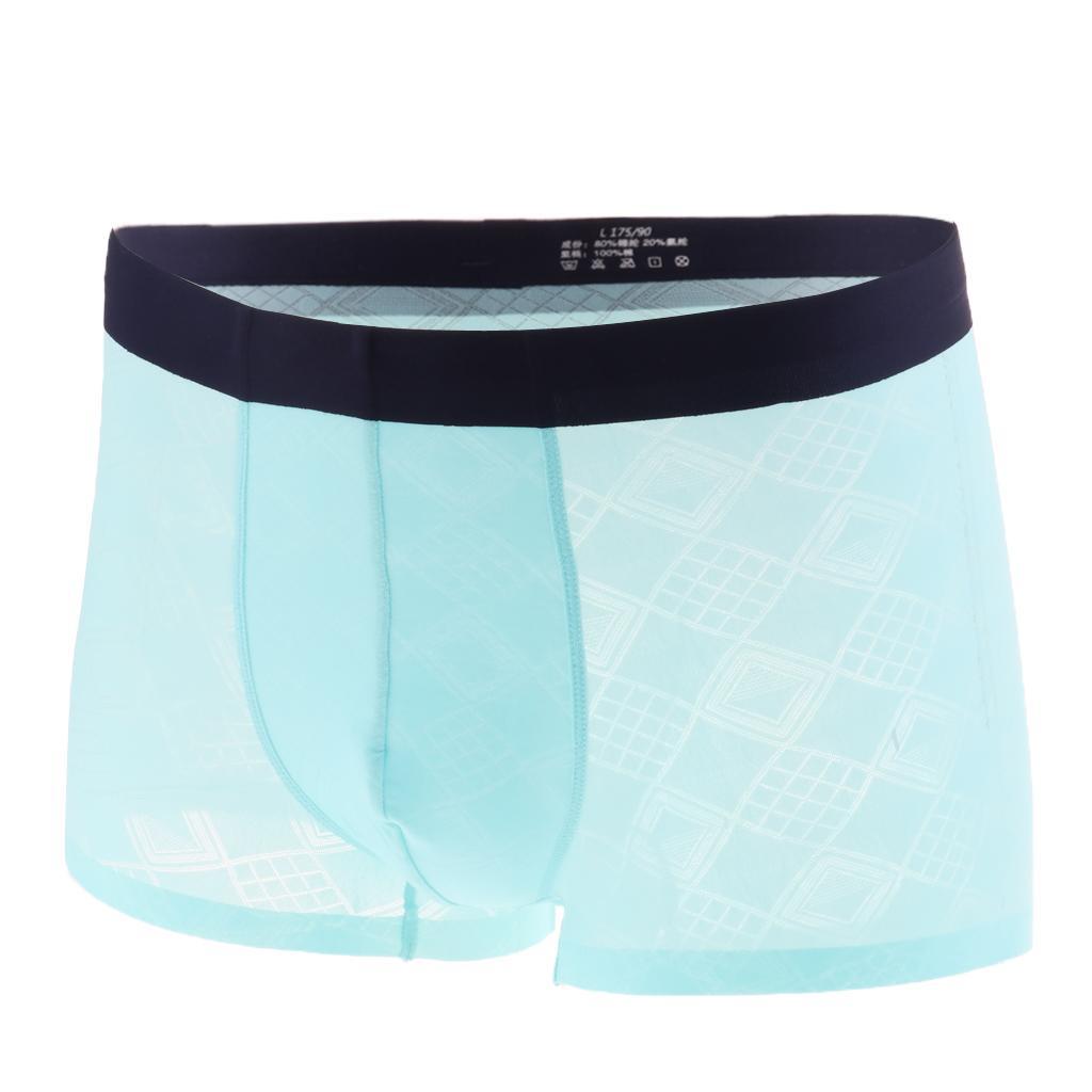 Mens Sexy Translucent Pouch Briefs Underwear Bulge Pouch Panties