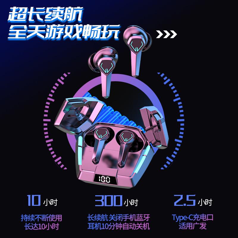 Khuyến mãi cạnh tranh không dây thực sự Trò chơi tai nghe Bluetooth không bị trễ khi chạy giảm tiếng ồn Tuổi thọ pin dài đeo lâu không đau năm mới