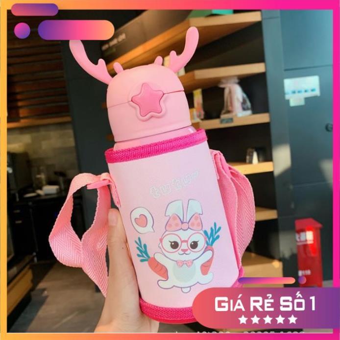 Bình giữ nhiệt cho bé 400ml bằng thép không gỉ 304 an toàn sức khỏe giữ nhiệt 10 tiếng cực đáng yêu