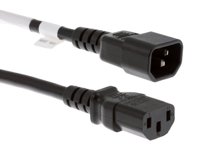 Dây nguồn ra UPS, PDU Chuẩn C13 C14 0.75mm x3 Dài 1,2 - 1,5 - 1,8 Mét