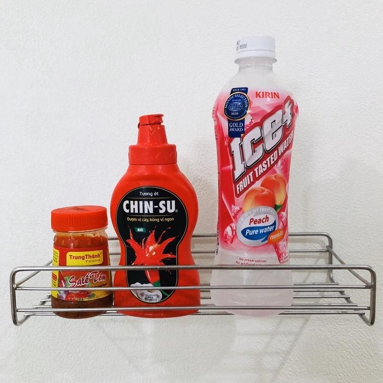 Kệ Góc Inox 304 Nhà Tắm Không Gỉ Dán Tường Siêu Chắc Full Box- Tặng Kèm Miếng Dán