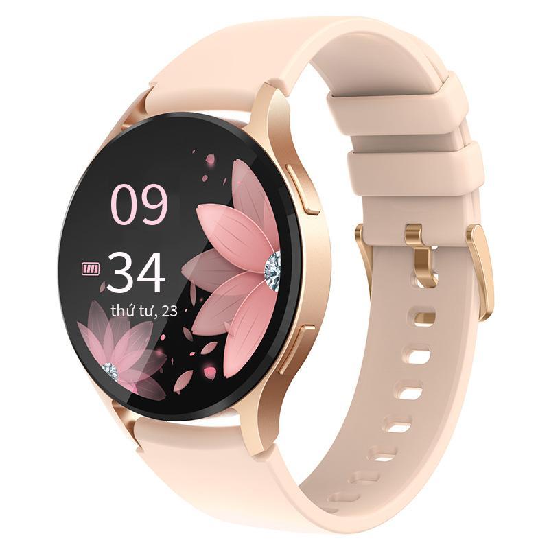 Đảm Bảo Chất Lượng S46 Vòng Tay Thông Minh Cuộc Gọi Bluetooth Màn Hình AMOLED Nhịp Tim Oxy Trong Máu Khỏe Mạnh Đếm Bước Thể Thao Thông Minh Nữ Đồng Hồ