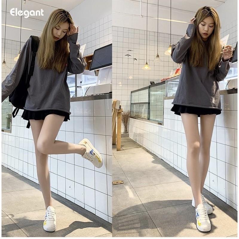 Giày thể thao sneakers nữ tom & jerry độn đế siêu hot hit