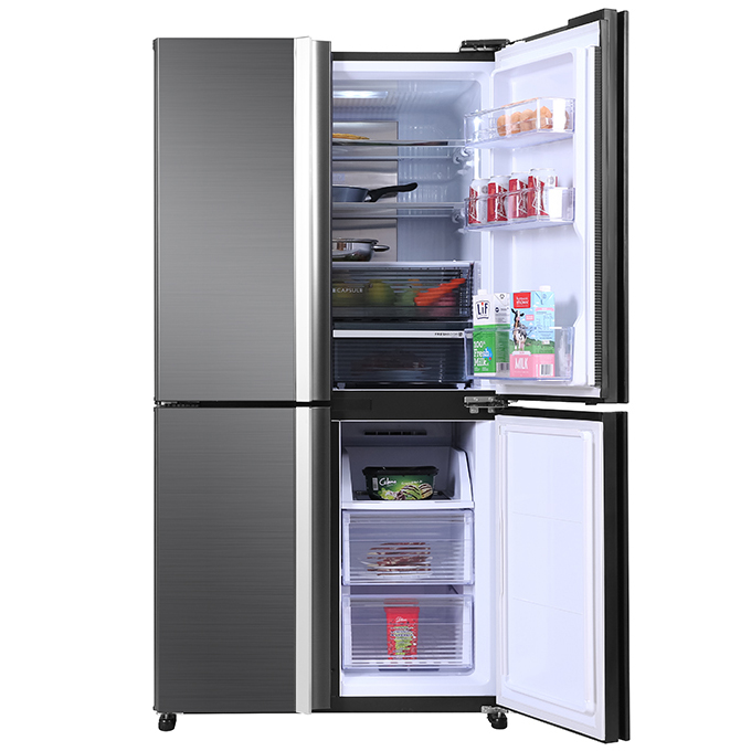 Tủ lạnh Sharp Inverter 520 lít SJ-FX600V-SL - Hàng chính hãng - Giao tại Hà Nội và 1 số tỉnh toàn quốc