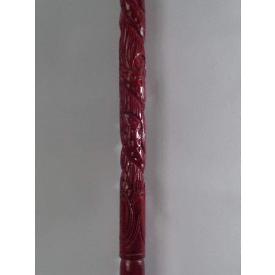 Combo Gậy Batoong gỗ đầu trạm thân rồng Kèm Cây xỏ giầy gỗ muồng đen KT 55cm
