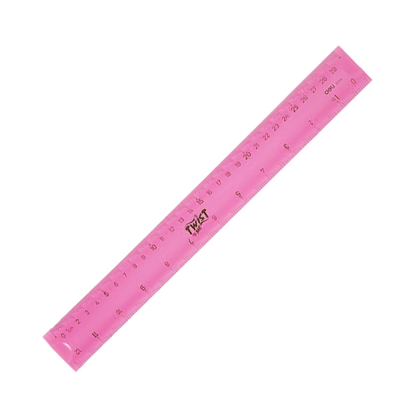 Bộ 2 Thước Kẻ Nhựa Dẻo Nhiều Màu 30cm