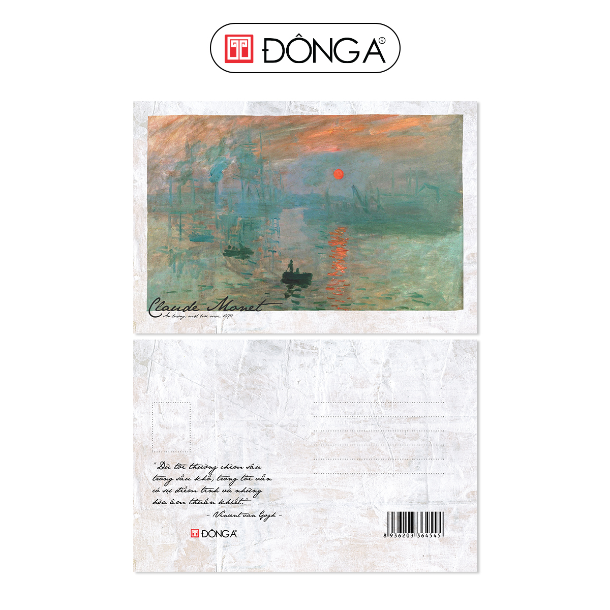 Combo 8 postcards Danh họa Van Gogh - Monet