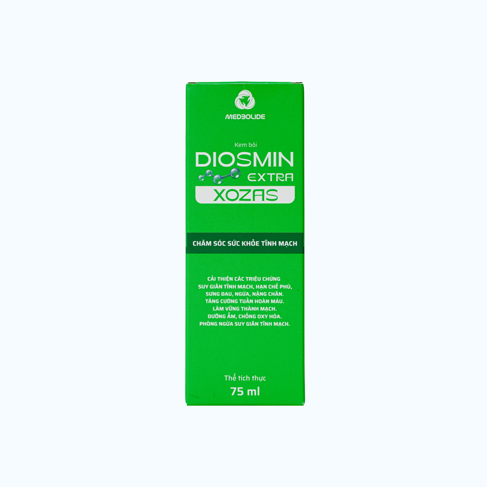Diosmin Extra Kem bôi giảm triệu chứng suy giãn tĩnh mạch 75ml