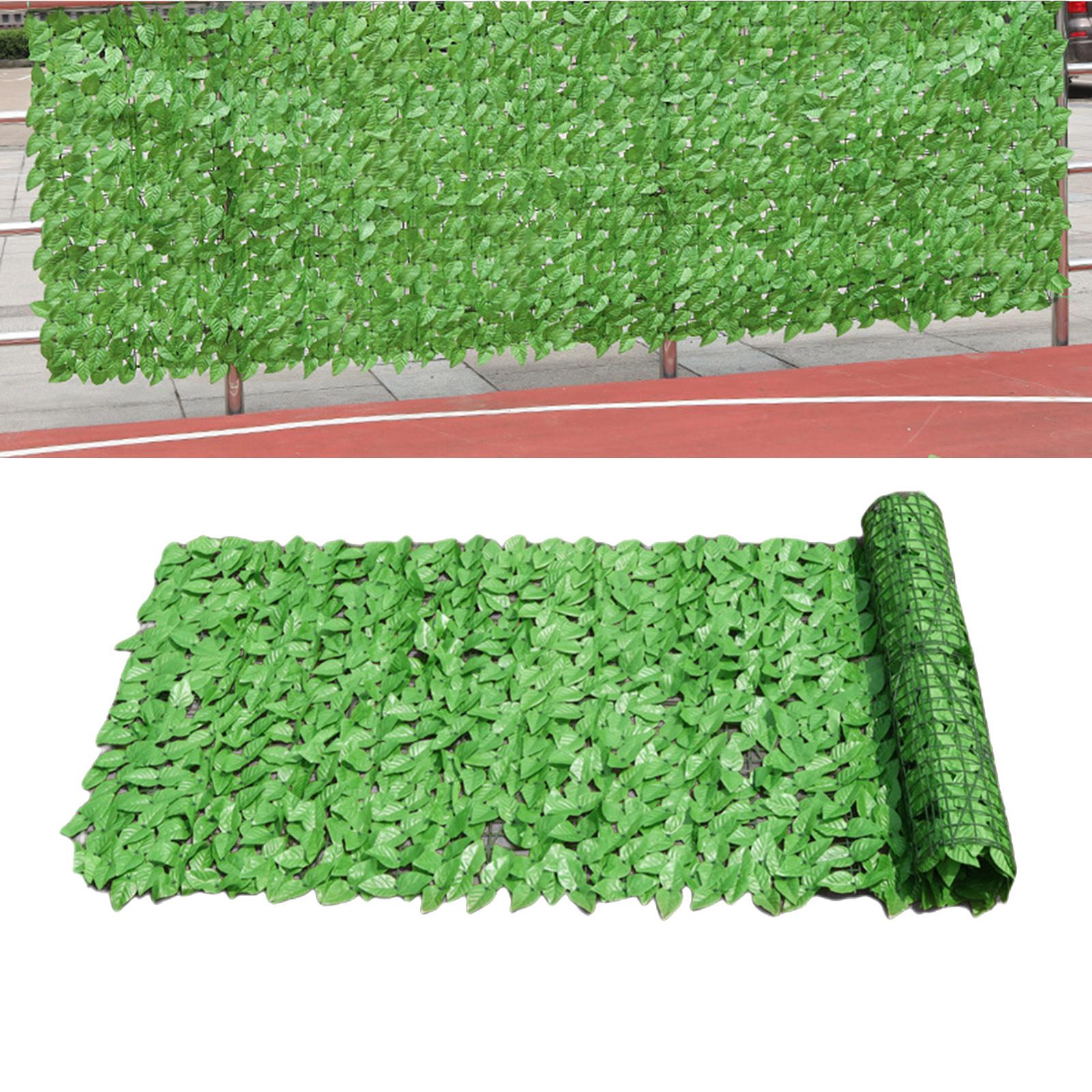Artificial Faux Leaf Privacy Fence Screen Hedge Garden Decor 3Meter