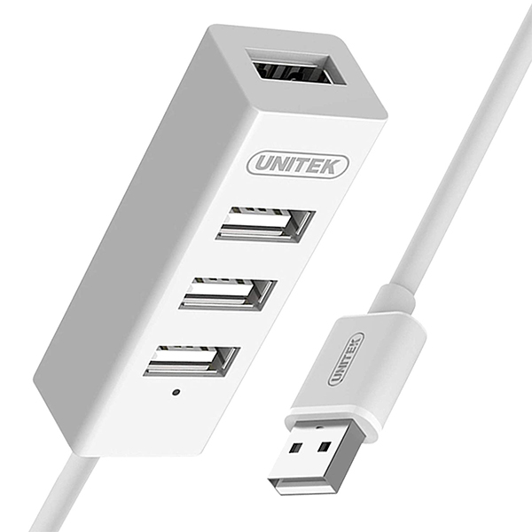 Hub Chia USB 2.0 Unitek Y-2146 Từ 1 Ra 4 Cổng USB - Hàng Nhập Khẩu