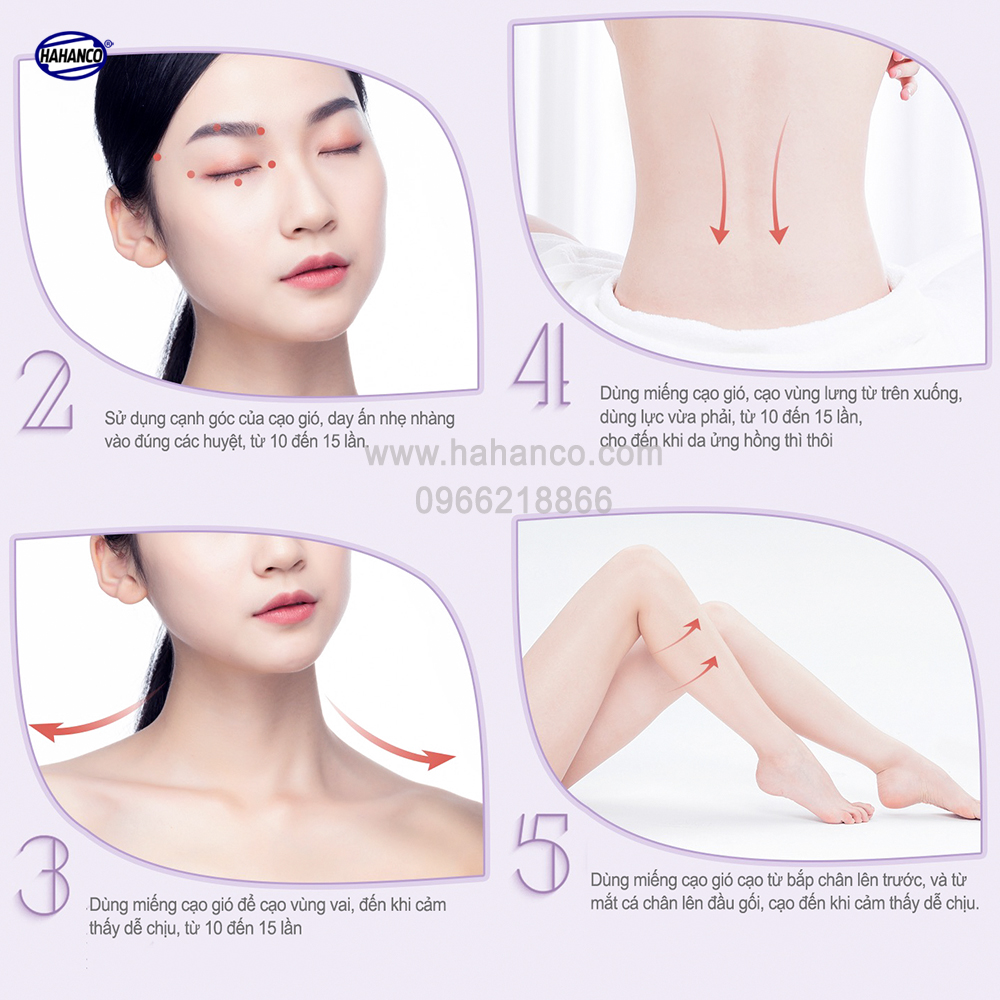 Dụng cụ cạo gió bằng sừng - Massage đa năng toàn thân, chăm sóc cơ thể làm đẹp da (MH843) Giúp lưu thông khí huyết