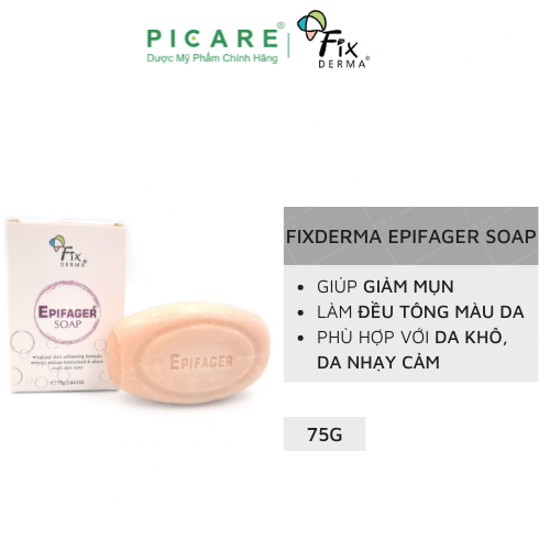 Xà Phòng Làm Sạch Dưỡng Trắng Sáng Da Mờ Thâm Nám Fixderma Epifager Soap 75g