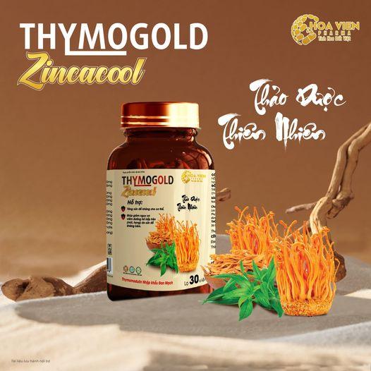 Viên Đông trùng Hạ Thảo THYMOGOLD ZINCACOOL - tăng sức đề kháng cho cơ thể,bồi bổ sức khỏe. Hộp 30 viên