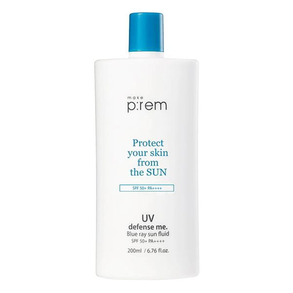 Kem Chống Nắng Make P:rem UV Defense Me Blue Ray Sun Fluid SPF50+ PA++++ 200ml