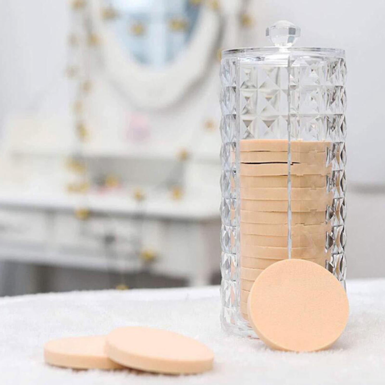 Cotton Pads Holder Organizer Clear Acrylic Make-up Remover Pads Container