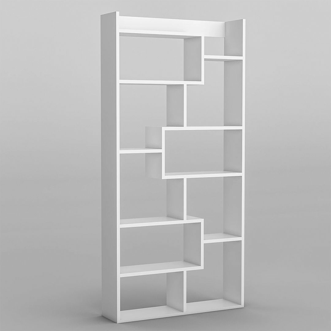 Giá sách trang trí thiết kế hiện đại làm bằng gỗ MDF SMLIFE Balurgphat
