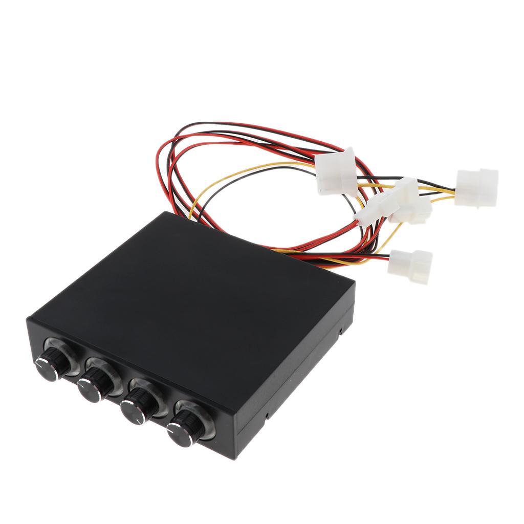 3.5" Computer HDD Case CPU 4 Channel Fan Speed Controller   Light
