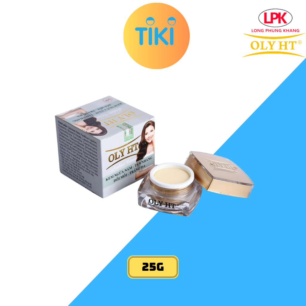 Kem Ngừa Nám Tàn Nhang Đồi Mồi Trắng Da &amp; Chống Nắng OLY HT CHÍNH HÃNG 12g &amp; 25g LPK