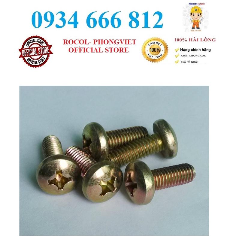 Combo 50c bulong tự ren, tự taro M3x6 thép mạ