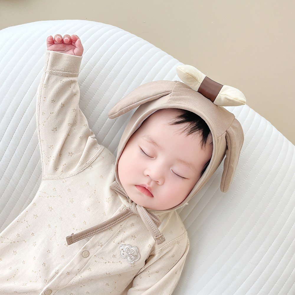 Mũ cotton tai cún khúc xương bằng bông đáng yêu cho bé MD257 Mimo Baby