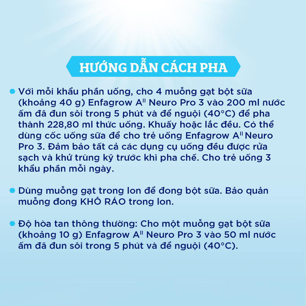 Sữa bột Enfagrow A2 Neuropro 3 dành cho trẻ từ 1 - 6 tuổi – 350g