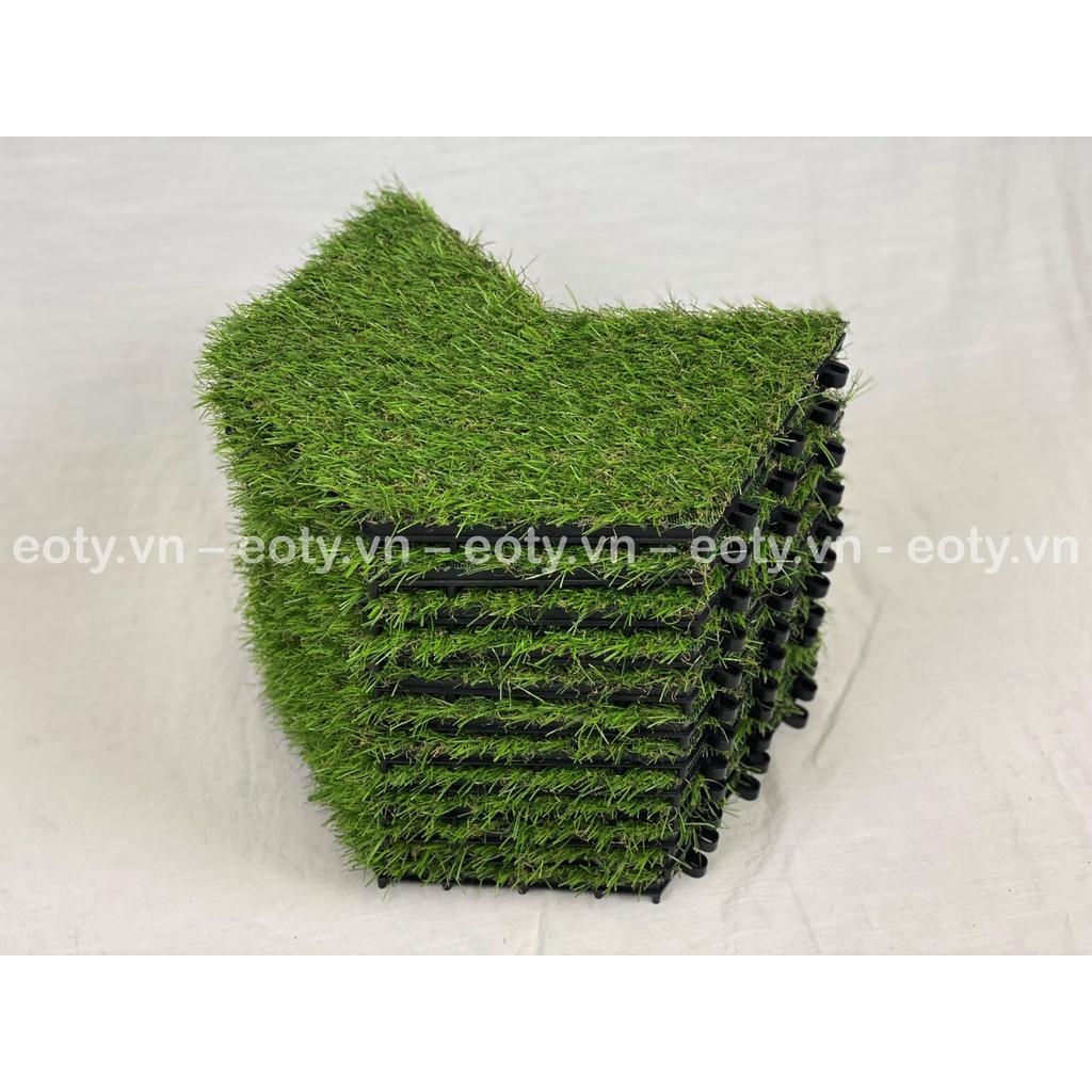 Vỉ lót sàn sân vườn cỏ nhân tạo xéo xương cá 2,5cm