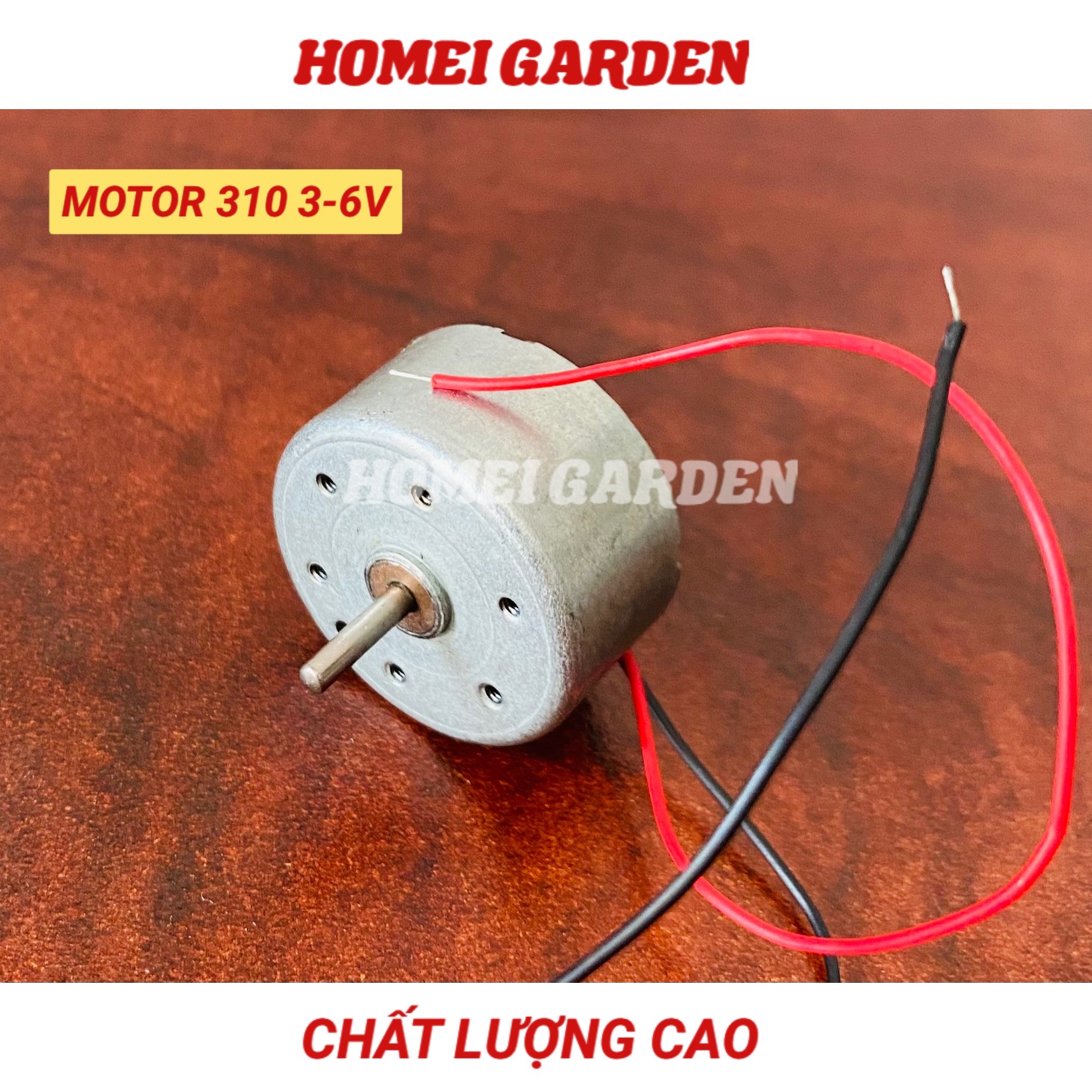 Bộ motor 300 điện áp 3V -6V cánh quạt 80mm đế pin DIY chế quạt mini - HM0060