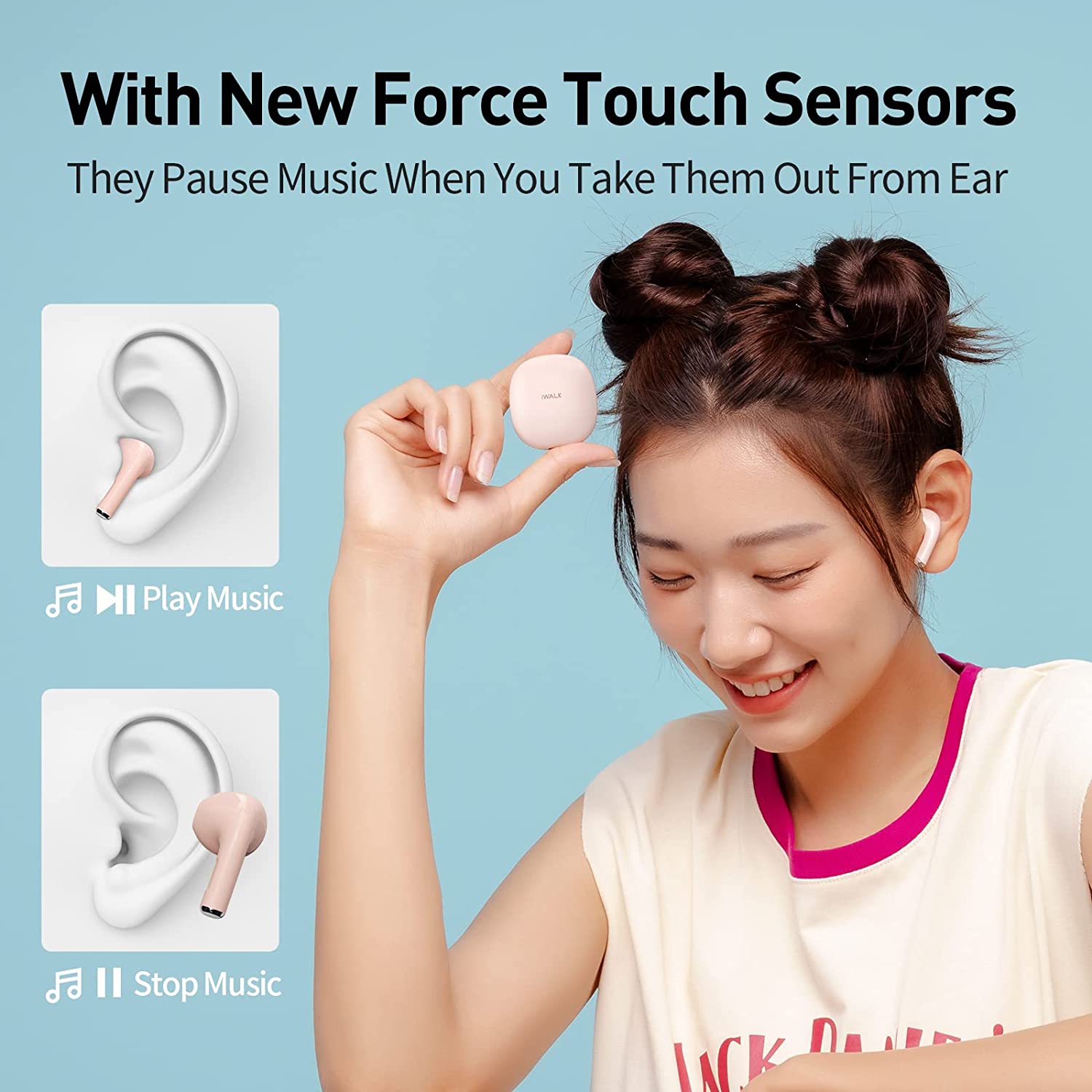 Tai nghe bluetooth iWALK BTA006 - Hàng Chính Hãng