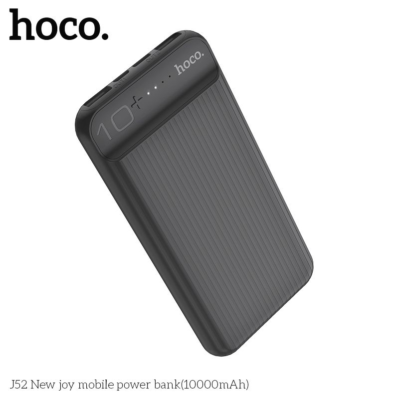 Sạc pin dự Phòng HOCO J52 10.000mAh-Hàng chính hãng - Đen