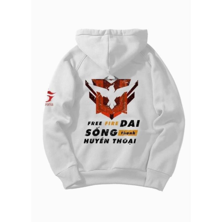 SALE- SALE- Áo khoác Hoodie FREE FIRE SỐNG DAI THÀNH HUYỀN THOẠI - cực HOT - cực HOT