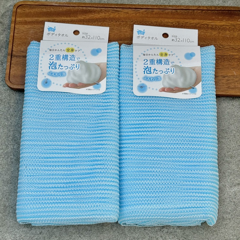 Khăn tắm kỳ lưng tạo bọt mịn 32x110cm