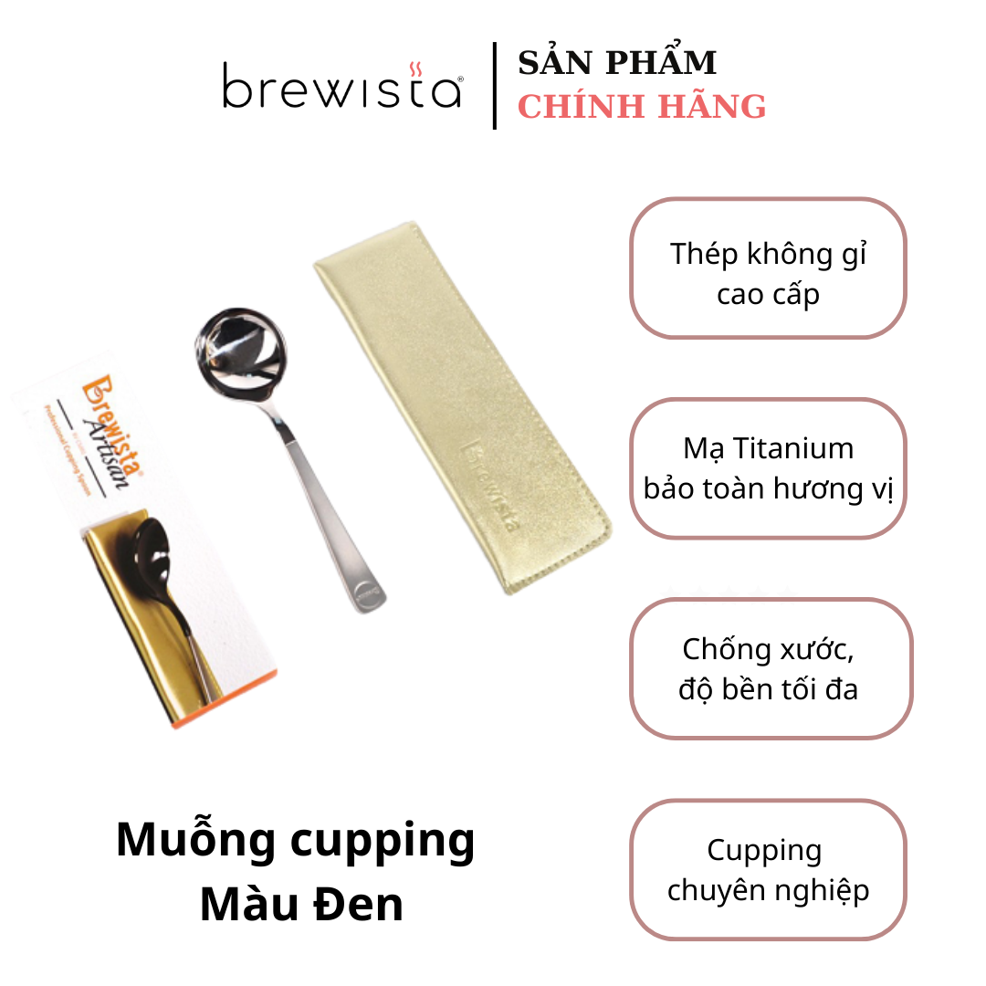 Muỗng thử nếm cà phê chính hãng Brewista - Màu đen