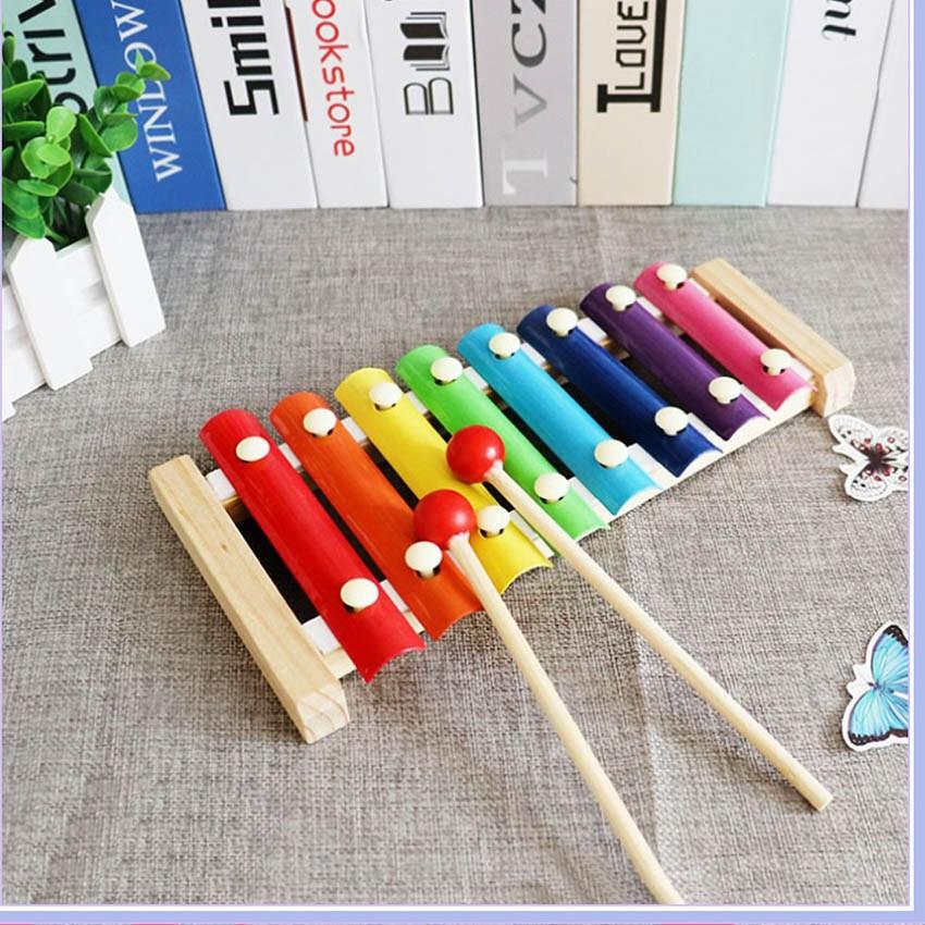 Đồ chơi Đàn Piano Xylophone gỗ 8 thanh quãng - Đồ chơi âm nhạc cho bé giúp trẻ phát triển năng khiếu âm nhạc