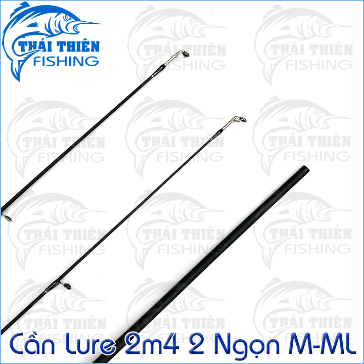 Cần Câu Lure Carbon Knight 2m4 2 Ngọn M - ML Chuyên Lóc, Chẽm, Tráp Cảm Giác