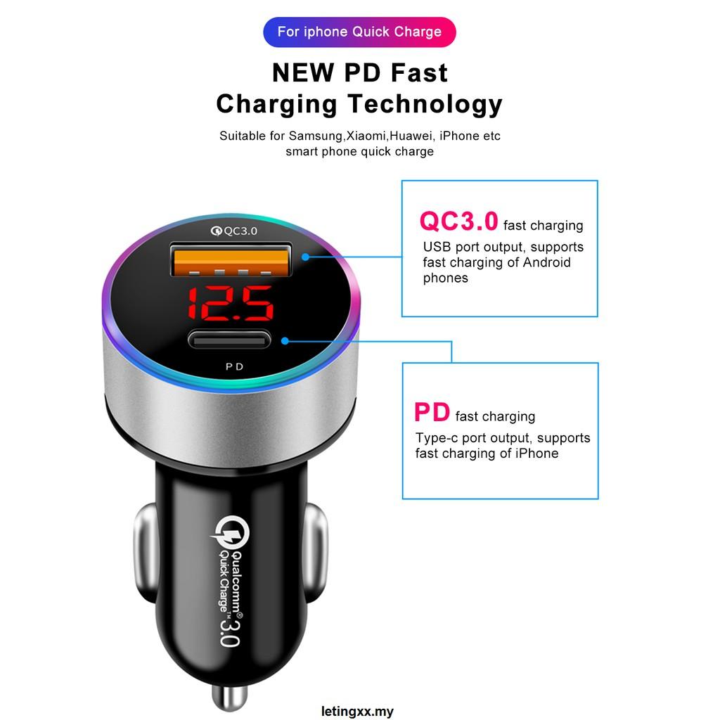 Củ Sạc Nhanh Usb 3.0 6A 36W Qc3.0 Cho Iphone 12 Huawei Xiaomi Type C